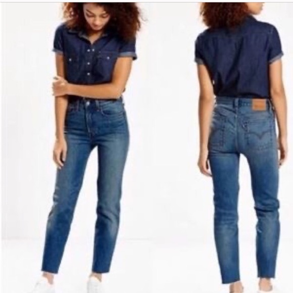 Levi’s Wedgie Icon White Oak Cone Denim - Picture 1 of 5